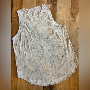 Lululemon sculpt tank tan/gray marble color size 10